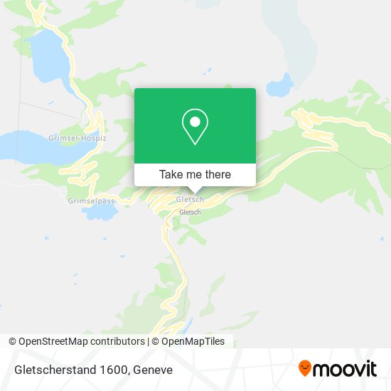 Gletscherstand 1600 map