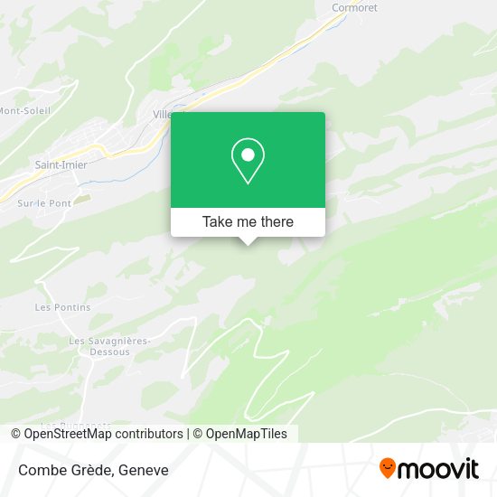 Combe Grède map