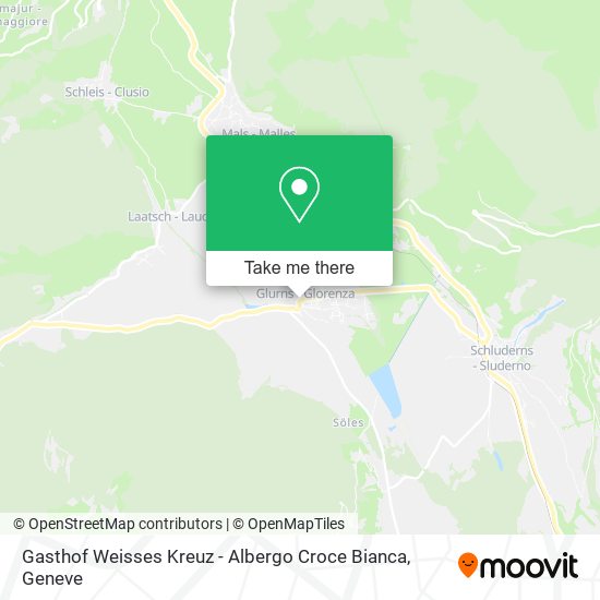 Gasthof Weisses Kreuz - Albergo Croce Bianca map