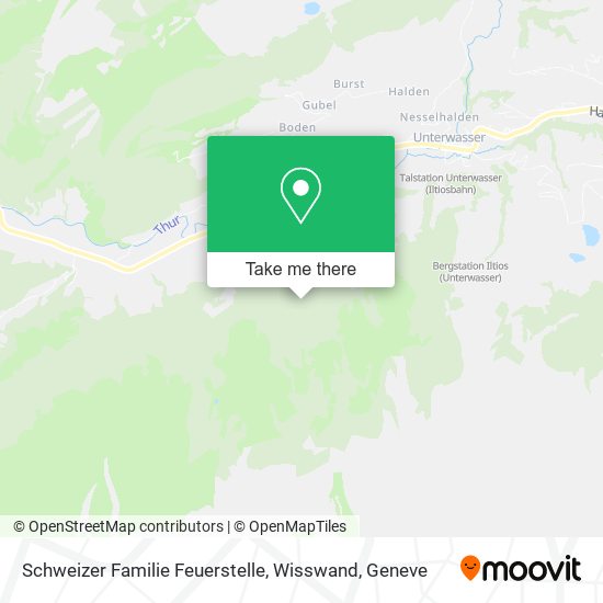 Schweizer Familie Feuerstelle, Wisswand map