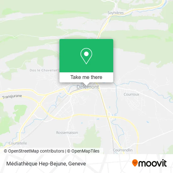 Médiathèque Hep-Bejune map