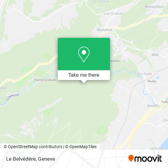 Le Belvédère map