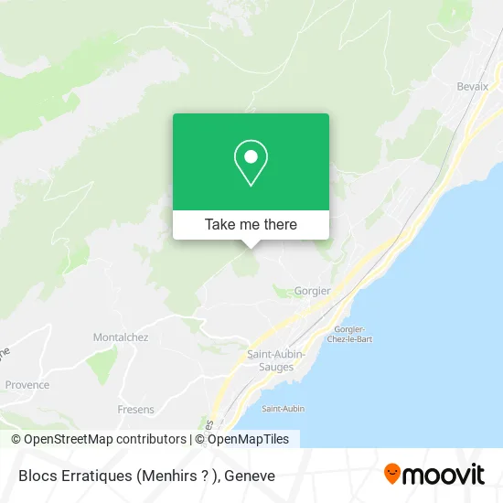 Blocs Erratiques (Menhirs ? ) map