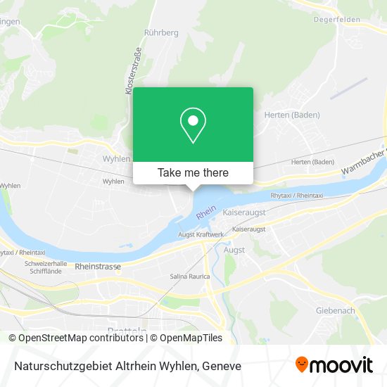 Naturschutzgebiet Altrhein Wyhlen plan