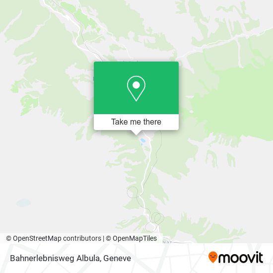 Bahnerlebnisweg Albula map