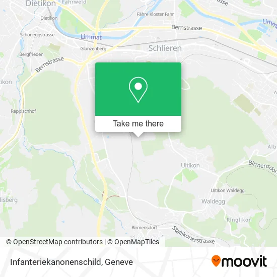 Infanteriekanonenschild map