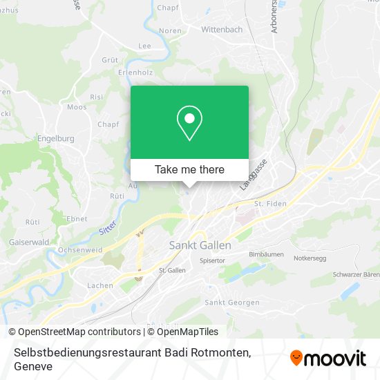 Selbstbedienungsrestaurant Badi Rotmonten map