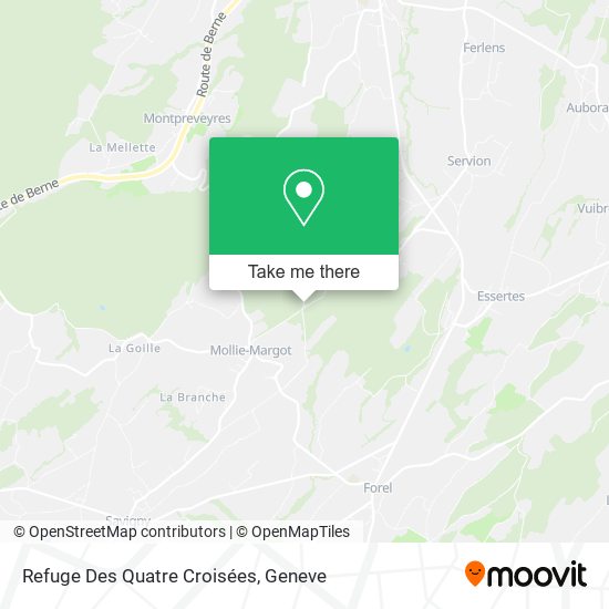 Refuge Des Quatre Croisées map