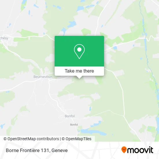 Borne Frontière 131 map