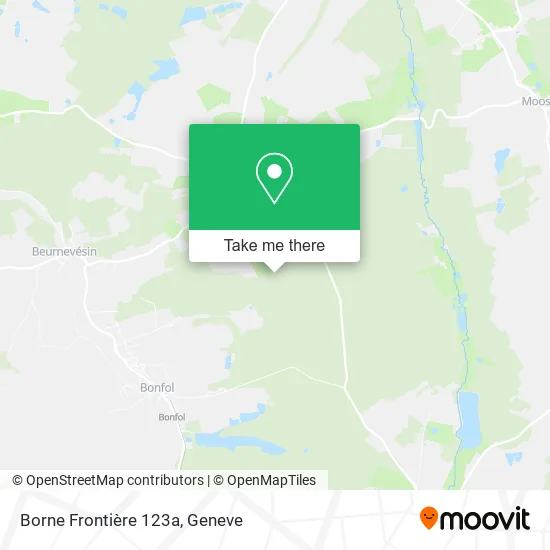 Borne Frontière 123a map