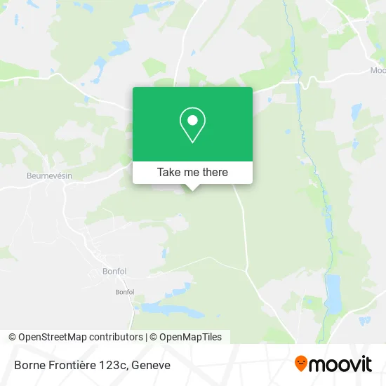 Borne Frontière 123c map