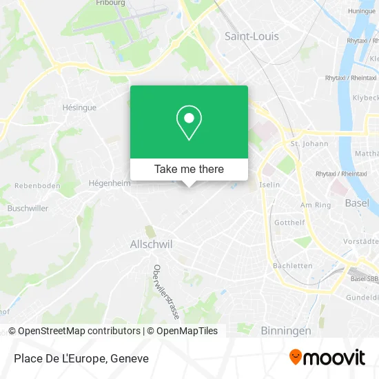 Place De L'Europe map