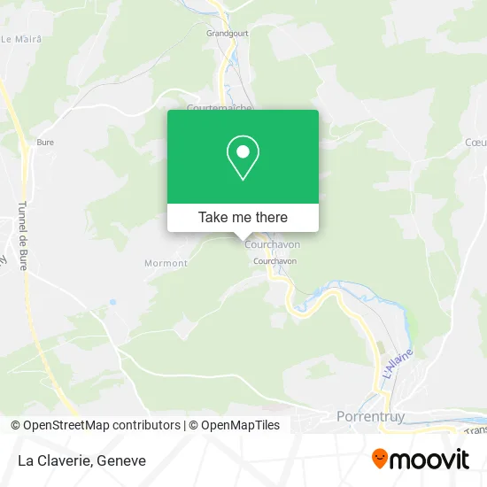 La Claverie map