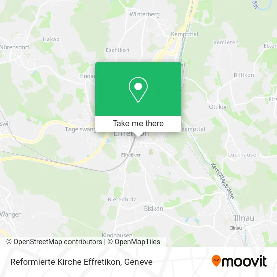 Reformierte Kirche Effretikon map