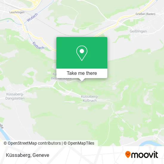 Küssaberg map