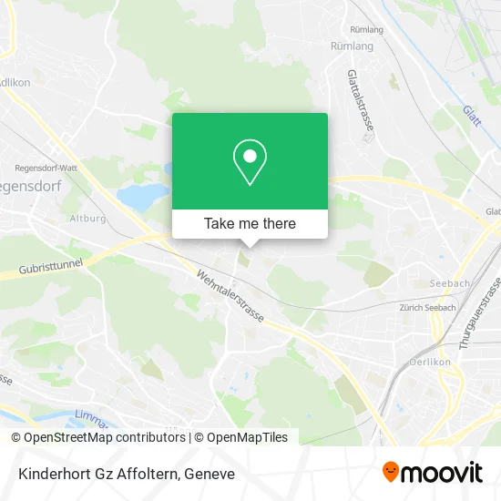 Kinderhort Gz Affoltern map