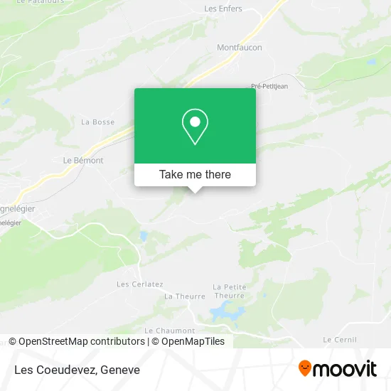 Les Coeudevez map