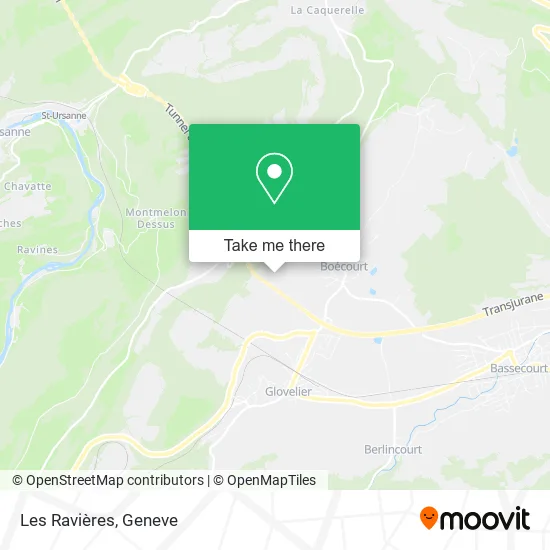 Les Ravières map