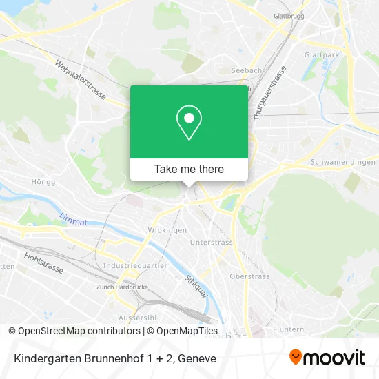 Kindergarten Brunnenhof 1 + 2 map
