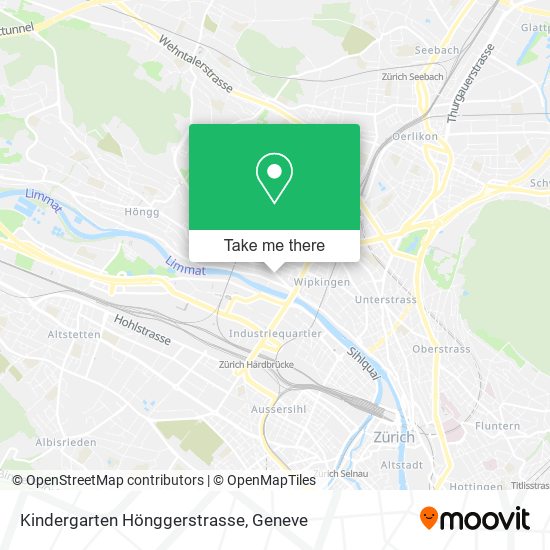 Kindergarten Hönggerstrasse map