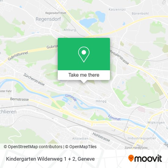 Kindergarten Wildenweg 1 + 2 map