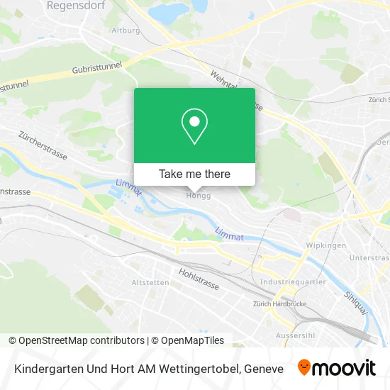 Kindergarten Und Hort AM Wettingertobel map