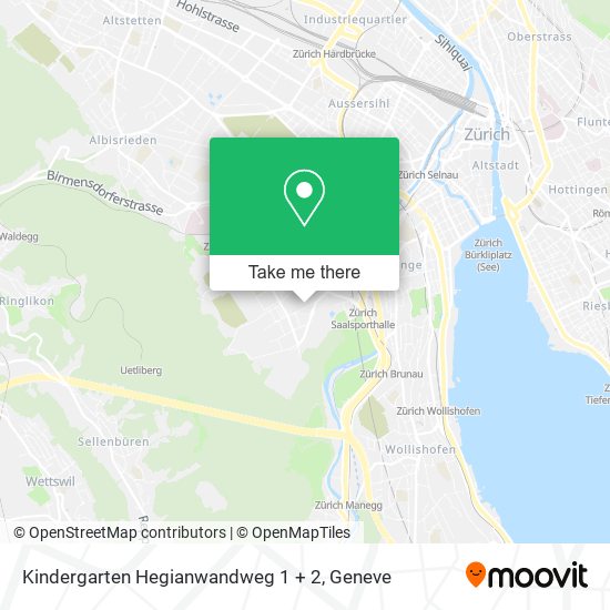 Kindergarten Hegianwandweg 1 + 2 map