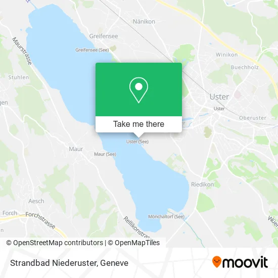 Strandbad Niederuster map