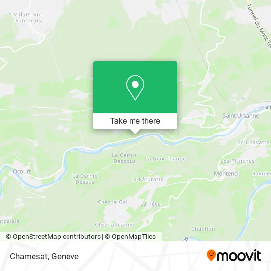 Chamesat map