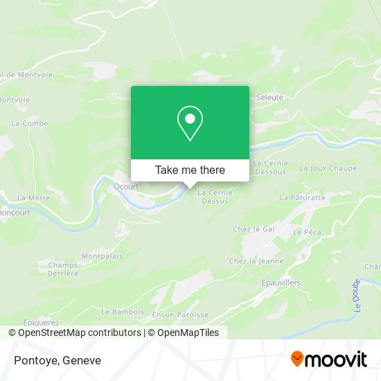 Pontoye map