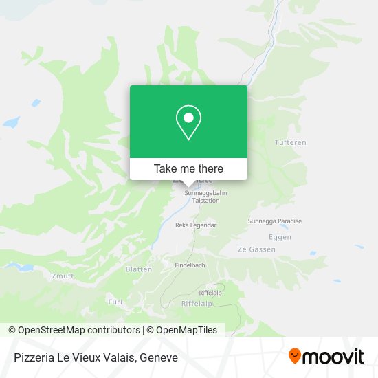 Pizzeria Le Vieux Valais map