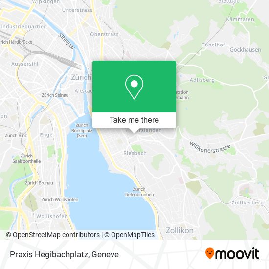 Praxis Hegibachplatz map