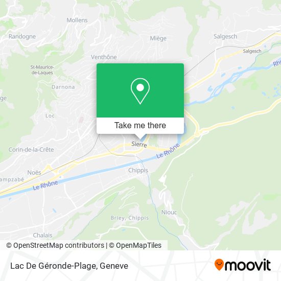 Lac De Géronde-Plage map