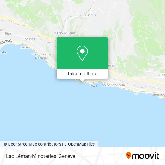 Lac Léman-Minoteries map