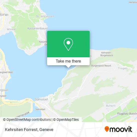 Kehrsiten Forrest map