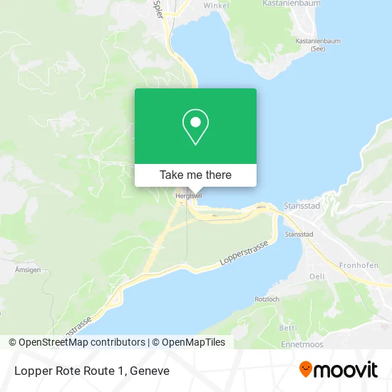 Lopper Rote Route 1 map