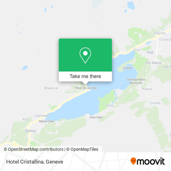 Hotel Cristallina map
