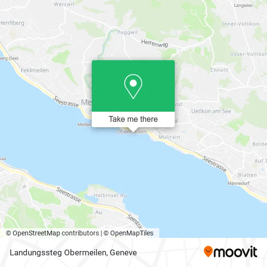 Landungssteg Obermeilen map