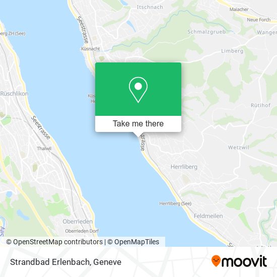 Strandbad Erlenbach map