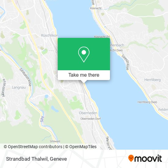 Strandbad Thalwil map