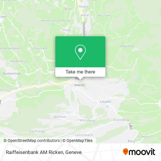 Raiffeisenbank AM Ricken map