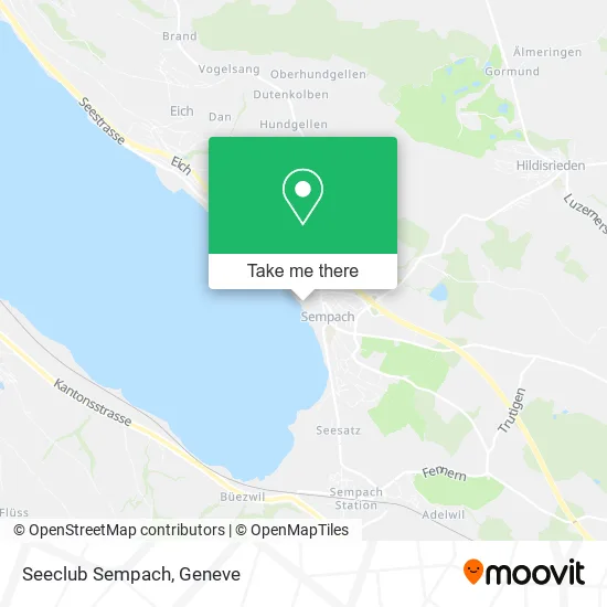 Seeclub Sempach map