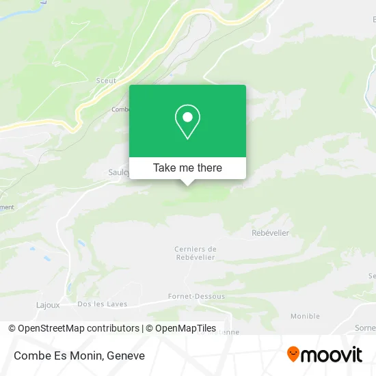 Combe Es Monin map