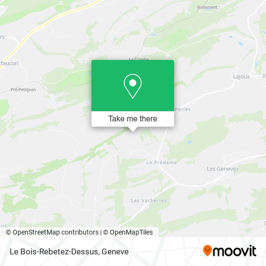 Le Bois-Rebetez-Dessus map