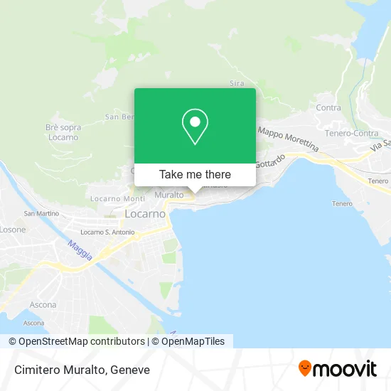 Cimitero Muralto map