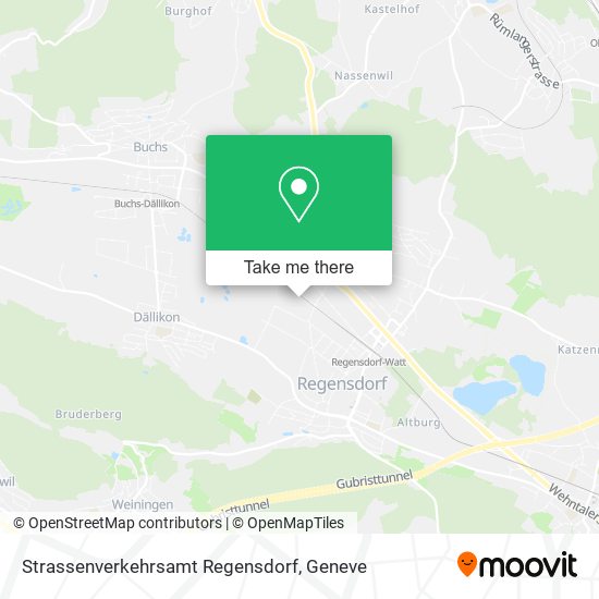 Strassenverkehrsamt Regensdorf plan