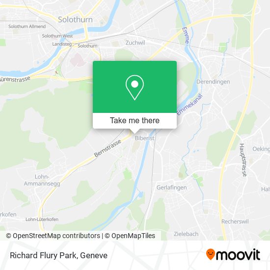 Richard Flury Park map