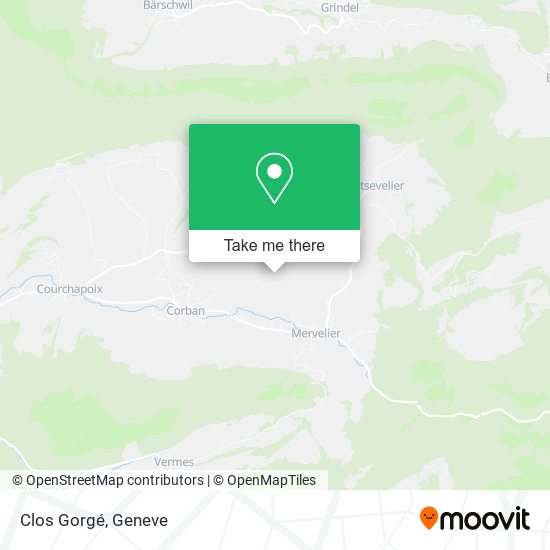 Clos Gorgé map