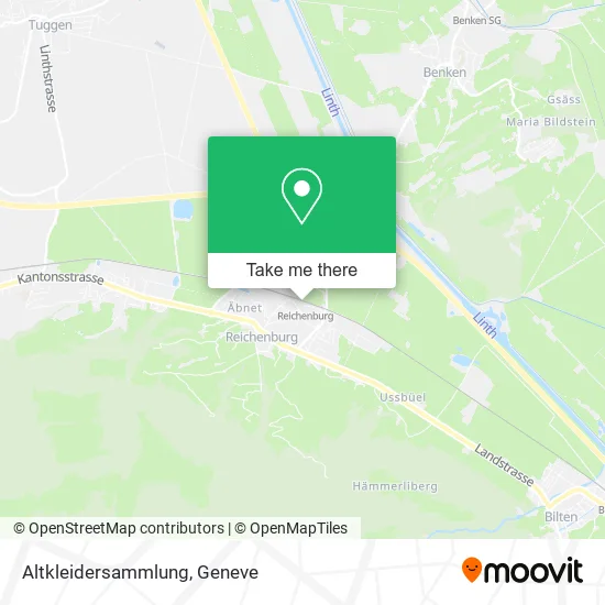 Altkleidersammlung map