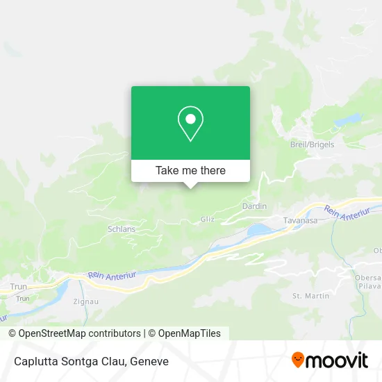 Caplutta Sontga Clau map